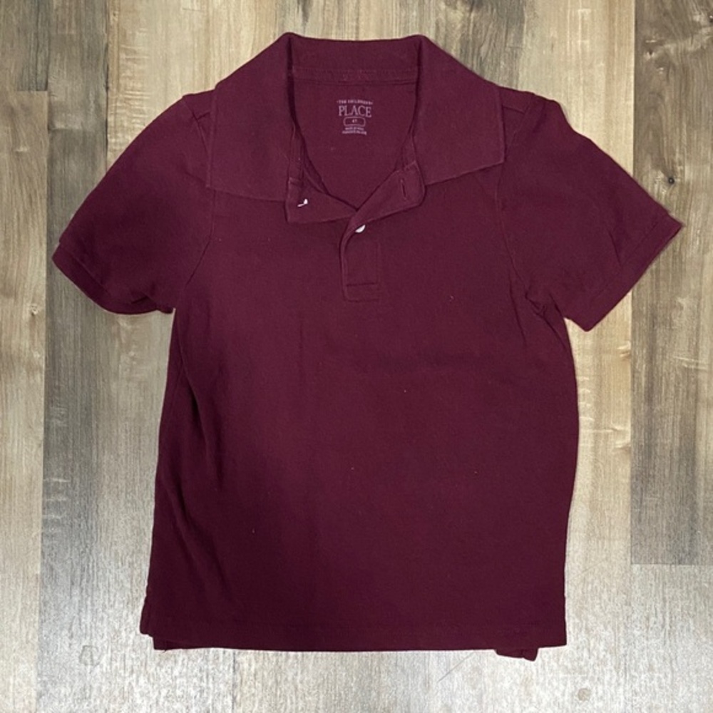 $2 Toddler Burgundy Polo Shirt